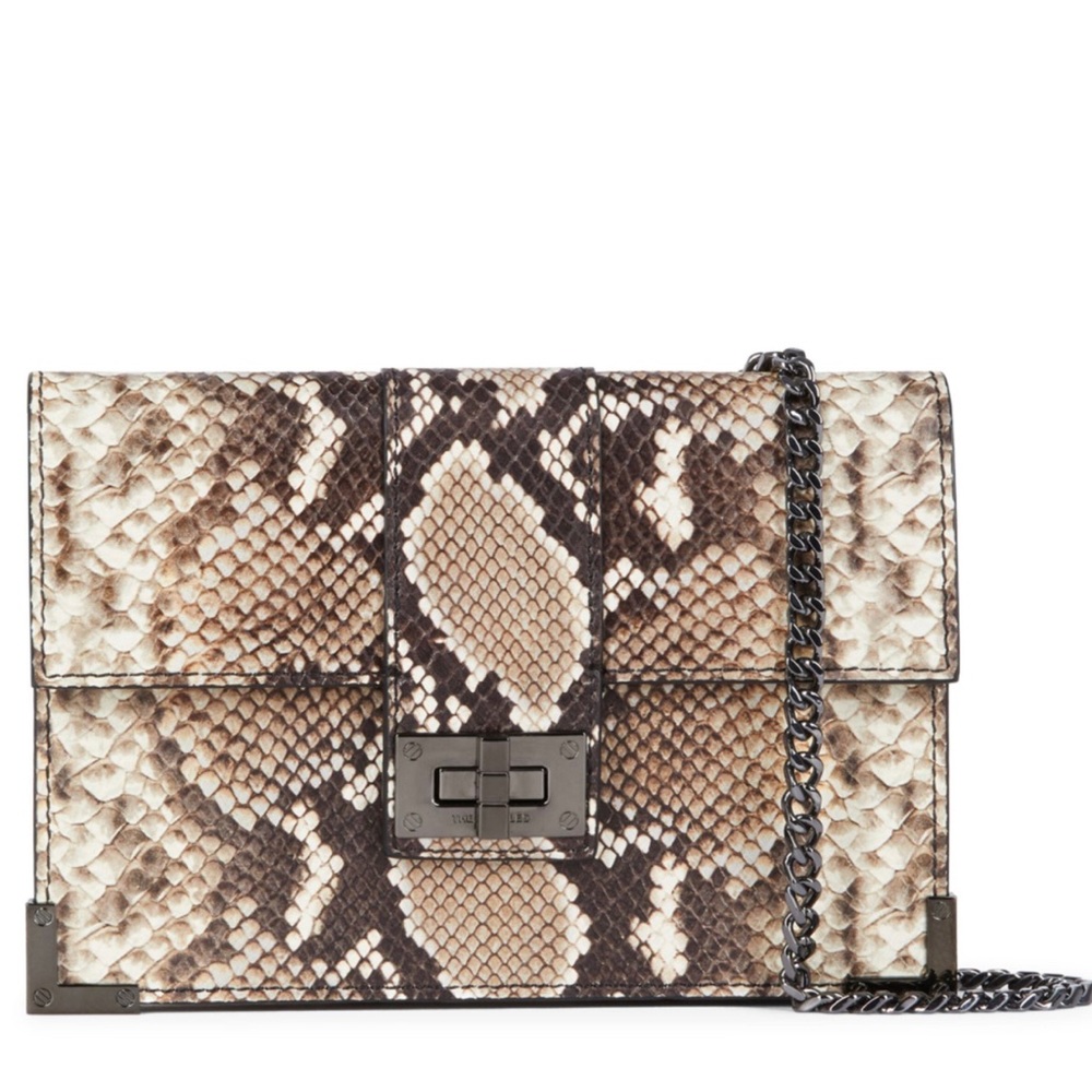 The Kooples Medium Leather Emily Clutch Bag